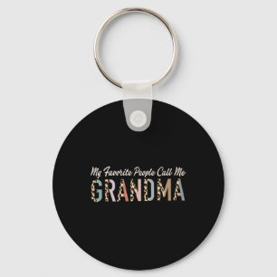 Mijn favoriete mensen noemen me oma geschenken Leo Sleutelhanger