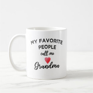 Mijn favoriete mensen noemen me oma hart kleinkind koffiemok
