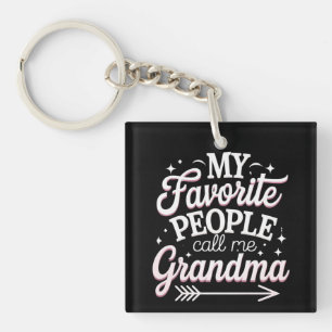 Mijn favoriete mensen noemen me oma Moederdag Sleutelhanger