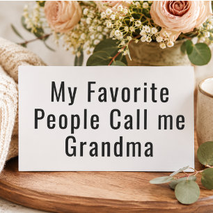 Mijn favoriete mensen noemen me oma rechthoekige sticker