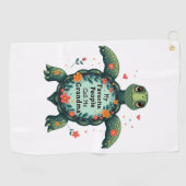 Mijn favoriete mensen noemen me oma schildpad - om golfhanddoek (Horizontaal)