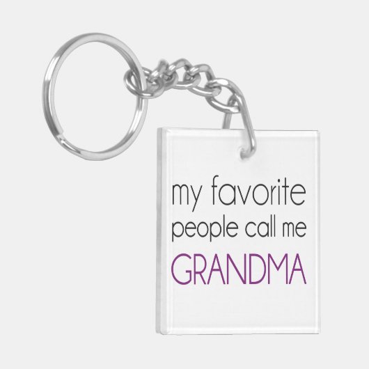Mijn favoriete mensen noemen me oma sleutelhanger (Voorkant Links)