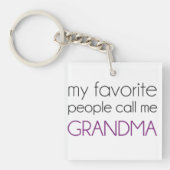 Mijn favoriete mensen noemen me oma sleutelhanger (Voorkant)