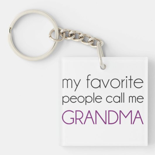 Mijn favoriete mensen noemen me oma sleutelhanger (Voorkant)