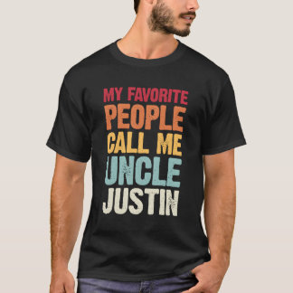Mijn favoriete mensen noemen me oom Justin Persona T-shirt