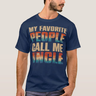 Mijn favoriete mensen noemen me oom Mannen Vintage T-shirt