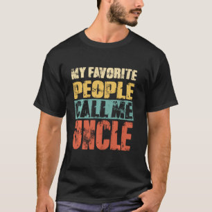 Mijn favoriete mensen noemen me oom Retro Fat T-shirt