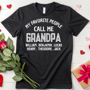 Mijn favoriete mensen noemen me opa en papa t-shirt