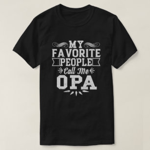 Mijn favoriete mensen noemen me Opa Vaderdag Gift T-shirt