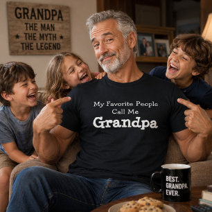 Mijn favoriete mensen noemen me opa Vaderdag T-shirt