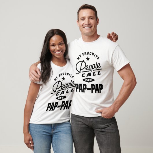 Mijn favoriete mensen noemen me pap-pap t-shirt (Unisex)