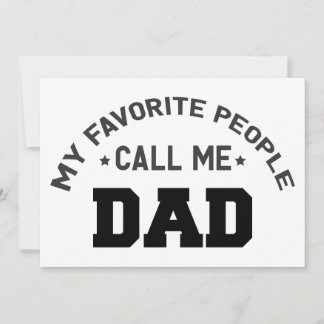 Mijn favoriete mensen noemen me papa kaart