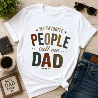Mijn favoriete mensen noemen me papa retro vintage t-shirt