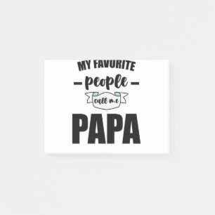 Mijn favoriete mensen noemen me papa vader nieuwe post-it® notes