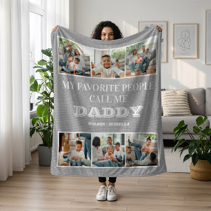 Mijn favoriete mensen noemen me papa Vaderdag Fleece Deken