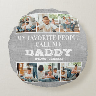 Mijn favoriete mensen noemen me papa Vaderdag Rond Kussen