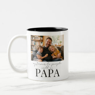 Mijn favoriete mensen noemen me Papa Vaderschap Ca Tweekleurige Koffiemok
