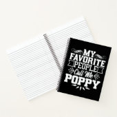 Mijn favoriete mensen noemen me papaver Vaderdag G Notitieboek (Binnen)
