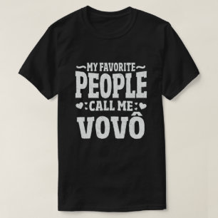 Mijn favoriete mensen noemen me Vovo Funny Grandpa T-shirt