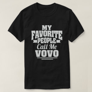 Mijn favoriete mensen noemen me Vovo Funny Grandpa T-shirt