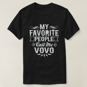 Mijn favoriete mensen noemen me Vovo Funny Grandpa T-shirt