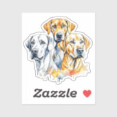 Mijn favoriete mensen zijn honden sticker (Vel)