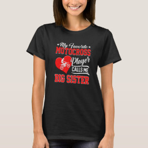 Mijn favoriete motocross-speler hoort me Big Si T-shirt