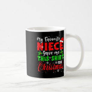Mijn favoriete nicht gaf me dit kerst-sinterklaas koffiemok