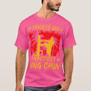 Mijn favoriete oom oefent Wing Chun Kung Fu Wing T-shirt
