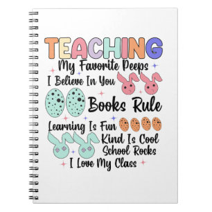 Mijn favoriete peeps leren - Teacher Paashaas Notitieboek