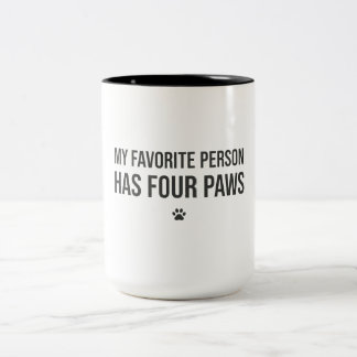 Mijn favoriete persoon heeft vier poten – mok voor