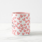 Mijn favoriete persoon roze harten tweekleurige Mo Mok (Midden)