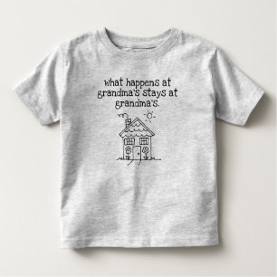 mijn favoriete plek is oma ' s huis kinder shirts