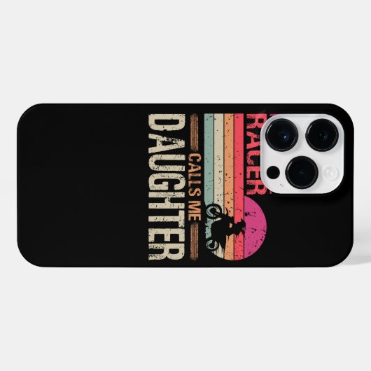 Mijn favoriete Racer noemt mij Daughter Moeder iPhone Hoesje (Achterkant horizontaal)