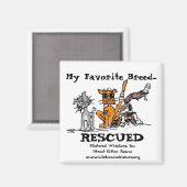 Mijn favoriete ras..., GERED, Magneet (Voorkant / Achterkant)