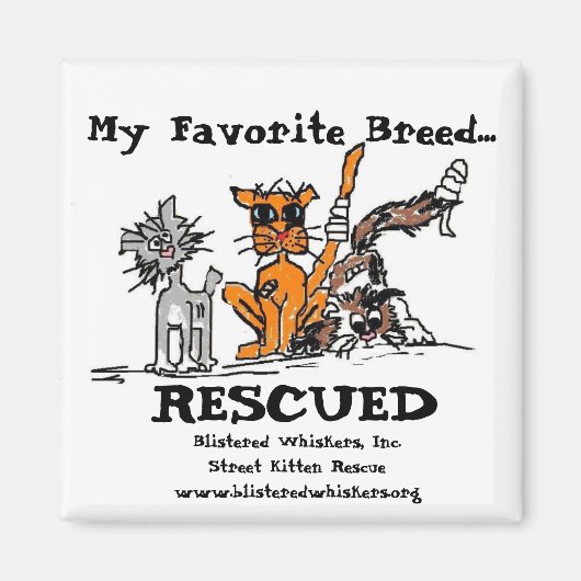 Mijn favoriete ras..., GERED, Magneet (Voorkant)