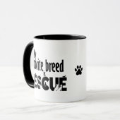 Mijn favoriete ras is Rescue mok (Voorkant links)