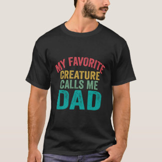 Mijn favoriete schepsel noemt me papa Vaderdag T-shirt