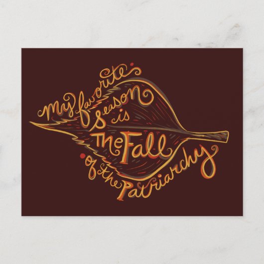 Mijn favoriete seizoen is de herfst van de patriar briefkaart (Voorkant)