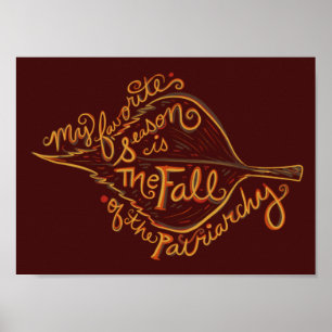 Mijn favoriete seizoen is de herfst van de patriar poster
