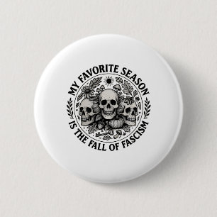 Mijn favoriete seizoen is de herfst van het fascis ronde button 5,7 cm