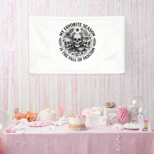 Mijn favoriete seizoen is de val van het fascisme  spandoek