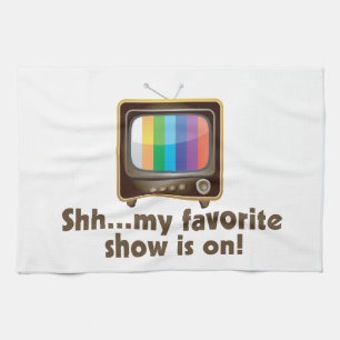 Mijn favoriete Show staat op televisie Theedoek