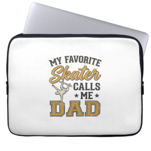 Mijn favoriete skater noemt me papa vintage shirt_ laptop sleeve