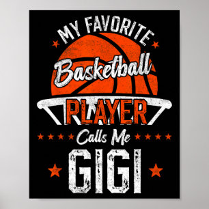 Mijn favoriete skeletspeler noemt me Gigi Funny Om Poster
