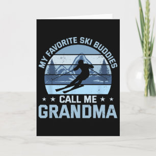 Mijn favoriete ski-buddies noemen me oma skiën Gro Kaart
