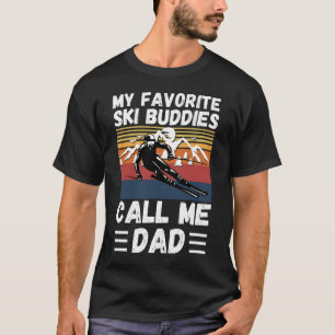 Mijn favoriete skiboeddies noemen me papa t-shirt