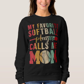 Mijn favoriete Softball-speler noemt me mama Softb Trui