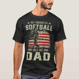Mijn favoriete softbalspeler noemt me papa  F T-shirt