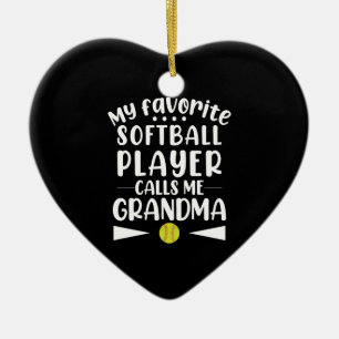 Mijn favoriete softbalster noemt me oma keramisch ornament